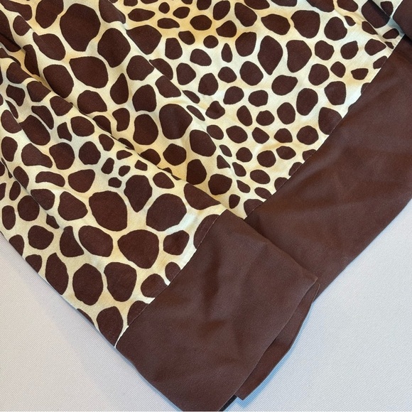 GUESS Y2K 90s Brown & Cream Giraffe Print Halter Dress Size Small - Picture 11 of 13